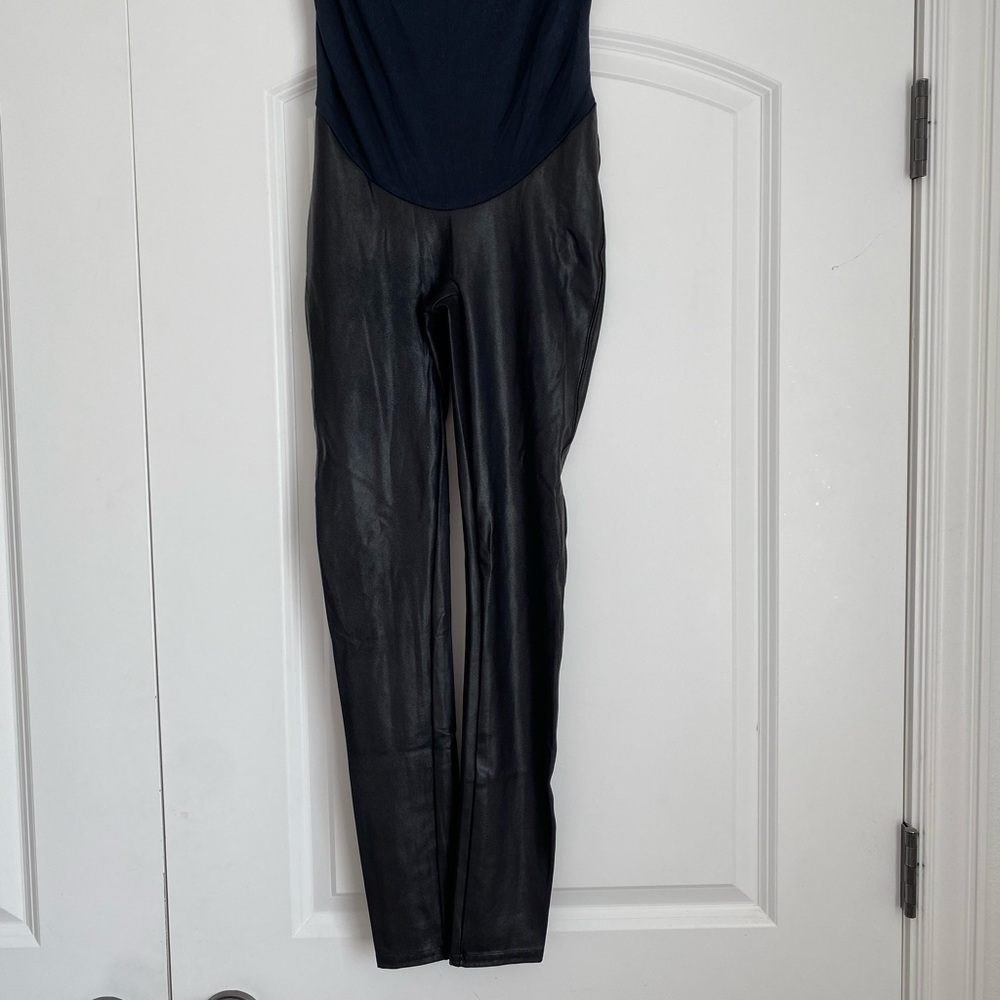 Spanx Faux Leather Maternity Leggings